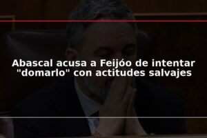 Abascal acusa a Feijóo de intentar "domarlo" con actitudes salvajes