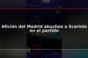 Afición del Madrid abuchea a Scariolo en el partido