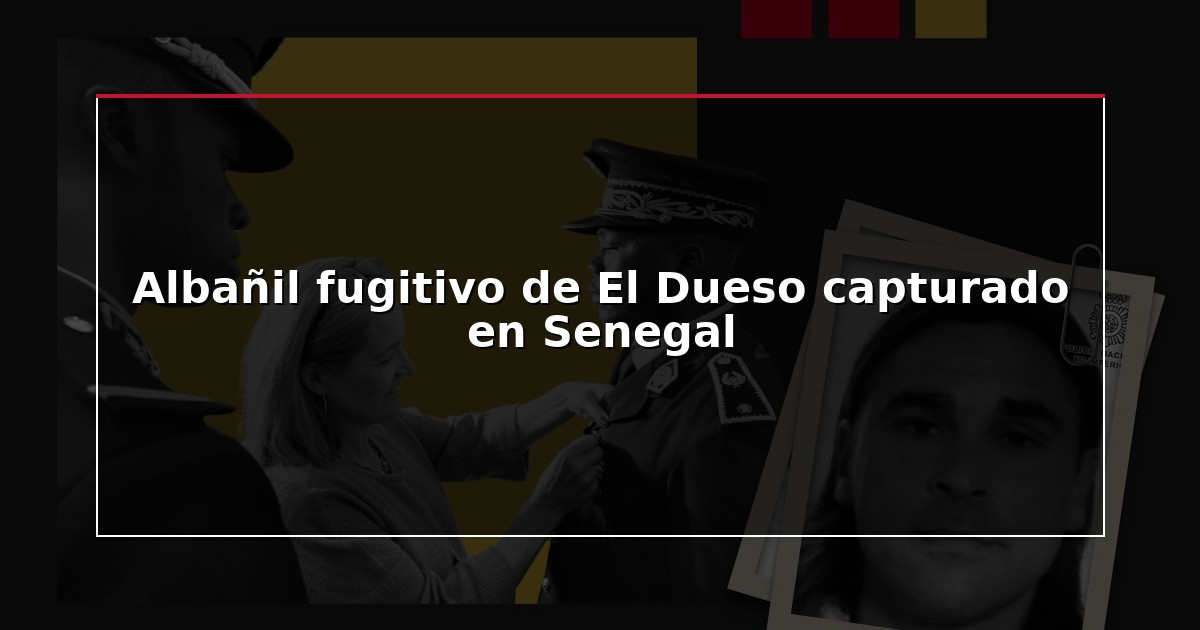 Albañil fugitivo de El Dueso capturado en Senegal