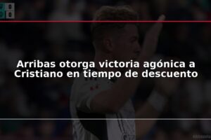 Arribas otorga victoria agónica a Cristiano en tiempo de descuento
