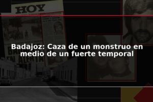 Badajoz: Caza de un monstruo en medio de un fuerte temporal