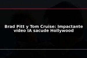 Brad Pitt y Tom Cruise: Impactante vídeo IA sacude Hollywood