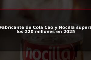 Fabricante de Cola Cao y Nocilla supera los 220 millones en 2025