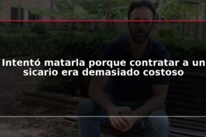 Intentó matarla porque contratar a un sicario era demasiado costoso