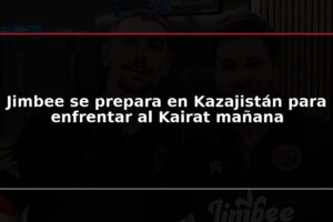 Jimbee se prepara en Kazajistán para enfrentar al Kairat mañana