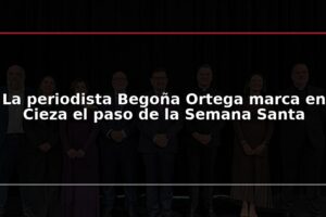 La periodista Begoña Ortega marca en Cieza el paso de la Semana Santa