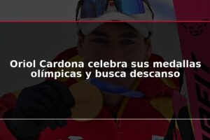 Oriol Cardona celebra sus medallas olímpicas y busca descanso