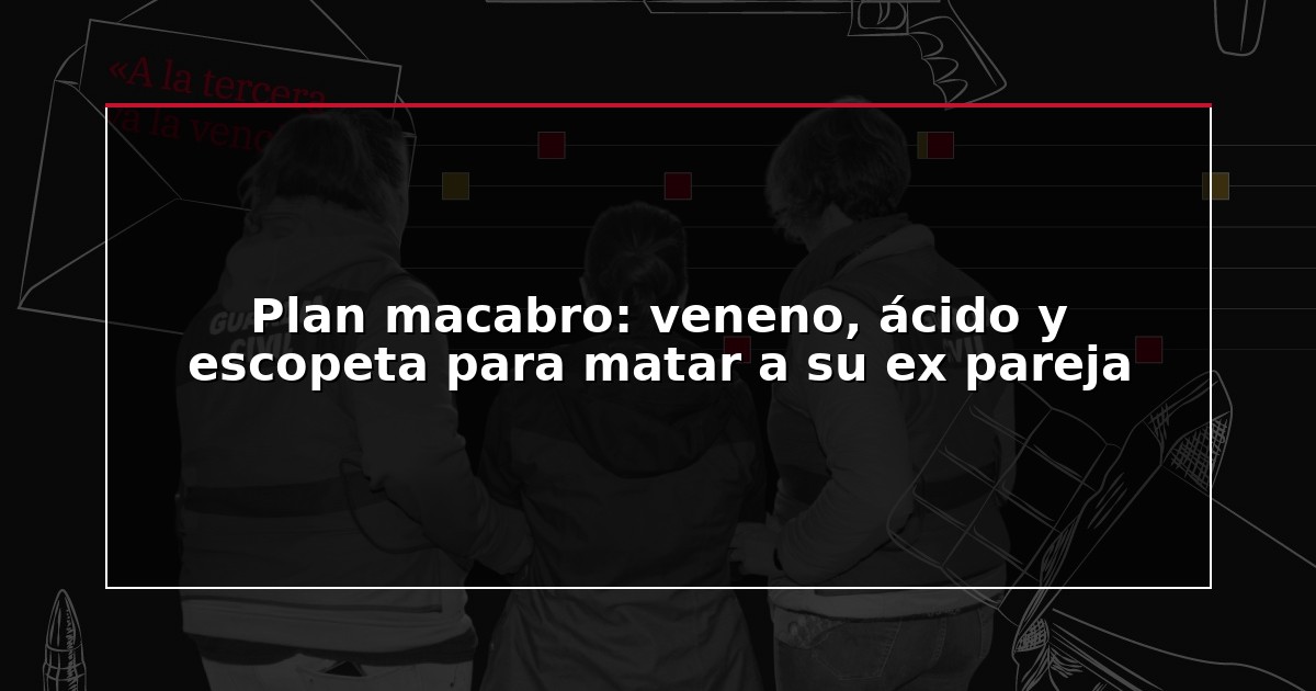 Plan macabro: veneno, ácido y escopeta para matar a su ex pareja