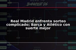 Real Madrid enfrenta sorteo complicado; Barça y Atlético con suerte mejor