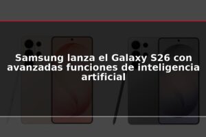 Samsung lanza el Galaxy S26 con avanzadas funciones de inteligencia artificial