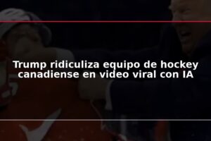 Trump ridiculiza equipo de hockey canadiense en video viral con IA