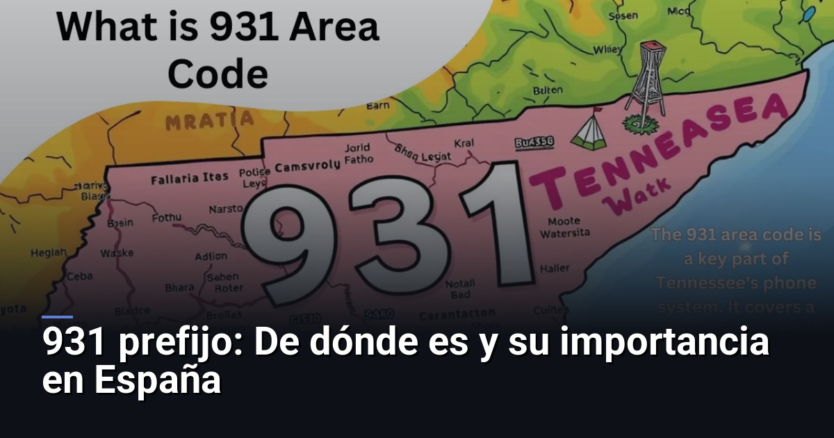 931 prefijo: De dónde es y su importancia en España
