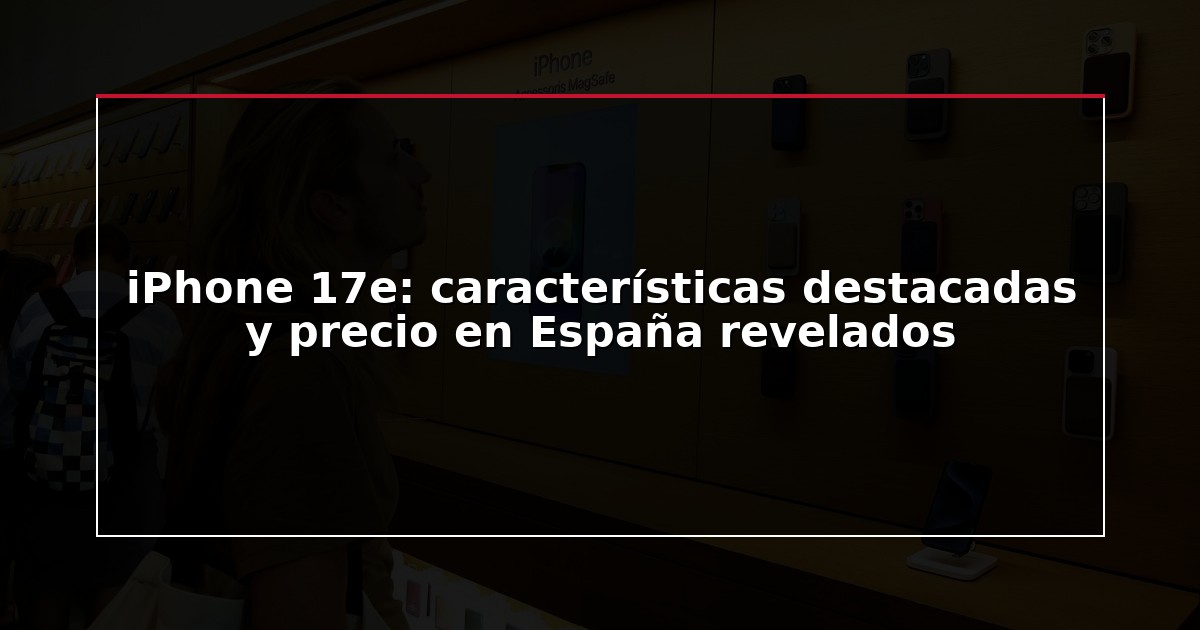iPhone 17e: características destacadas y precio en España revelados