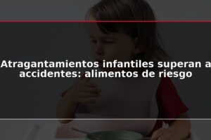 Atragantamientos infantiles superan a accidentes: alimentos de riesgo