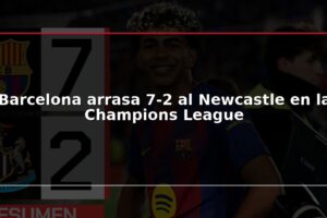 Barcelona arrasa 7-2 al Newcastle en la Champions League