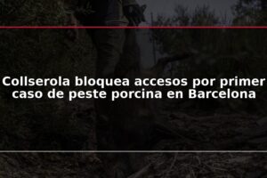 Collserola bloquea accesos por primer caso de peste porcina en Barcelona
