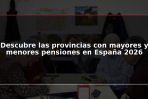 Descubre las provincias con mayores y menores pensiones en España 2026