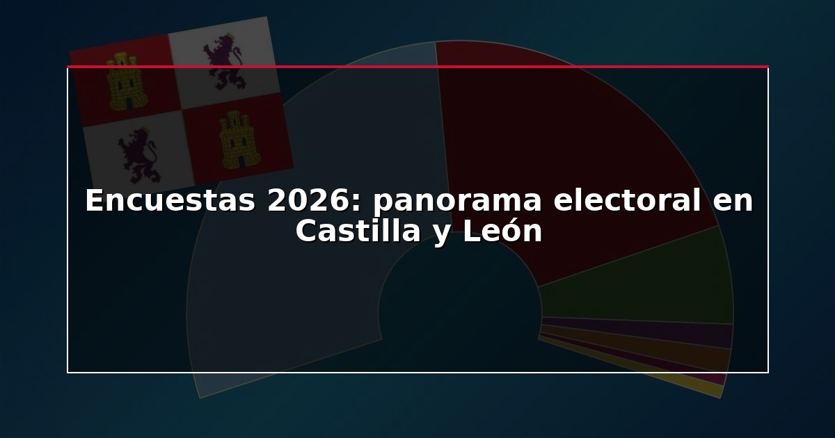Encuestas 2026: panorama electoral en Castilla y León