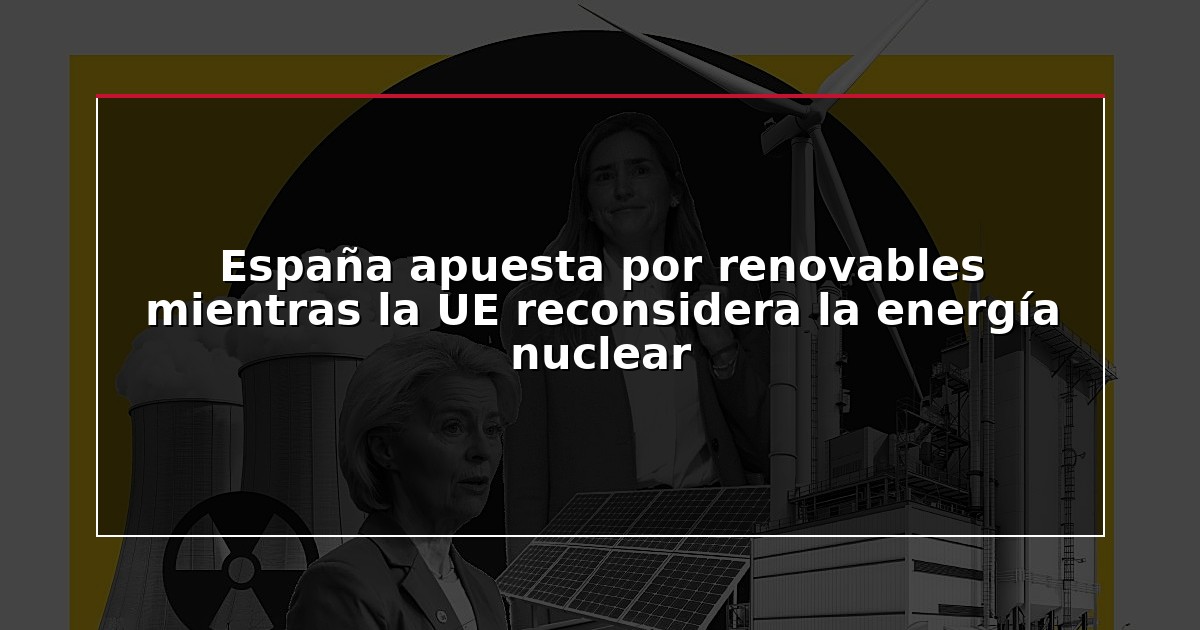 España apuesta por renovables mientras la UE reconsidera la energía nuclear