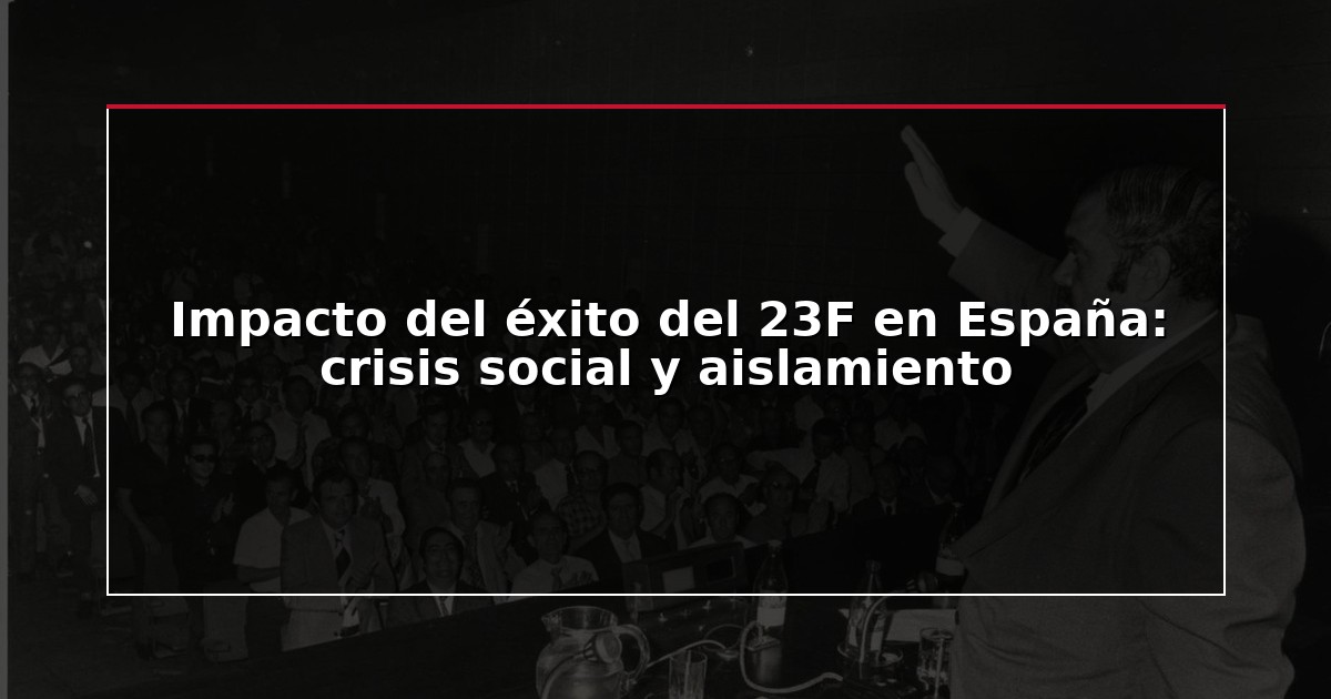 Impacto del éxito del 23F en España: crisis social y aislamiento