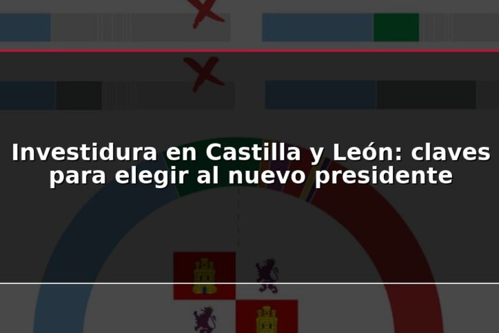 Investidura en Castilla y León: claves para elegir al nuevo presidente