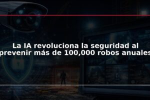 La IA revoluciona la seguridad al prevenir más de 100,000 robos anuales