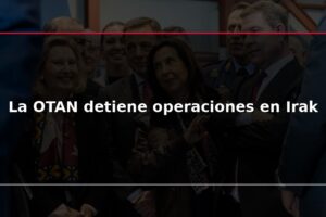 La OTAN detiene operaciones en Irak