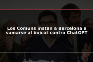 Los Comuns instan a Barcelona a sumarse al boicot contra ChatGPT