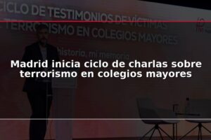 Madrid inicia ciclo de charlas sobre terrorismo en colegios mayores