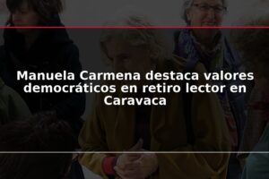 Manuela Carmena destaca valores democráticos en retiro lector en Caravaca