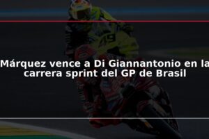 Márquez vence a Di Giannantonio en la carrera sprint del GP de Brasil