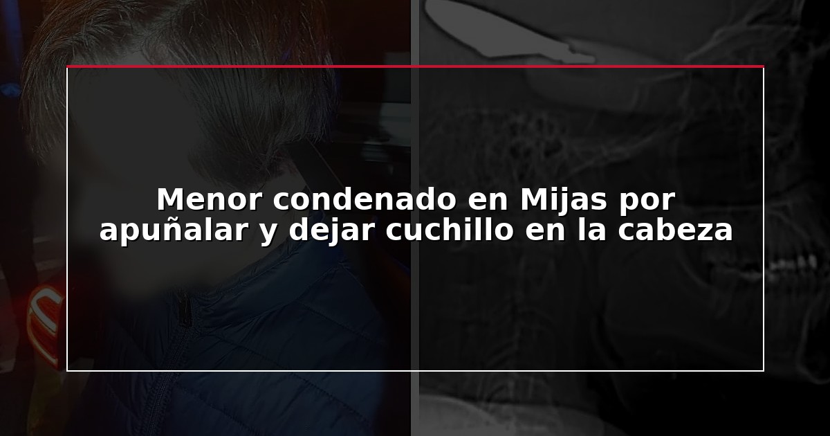 Menor condenado en Mijas por apuñalar y dejar cuchillo en la cabeza