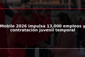 Mobile 2026 impulsa 13,000 empleos y contratación juvenil temporal