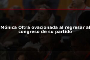Mónica Oltra ovacionada al regresar al congreso de su partido
