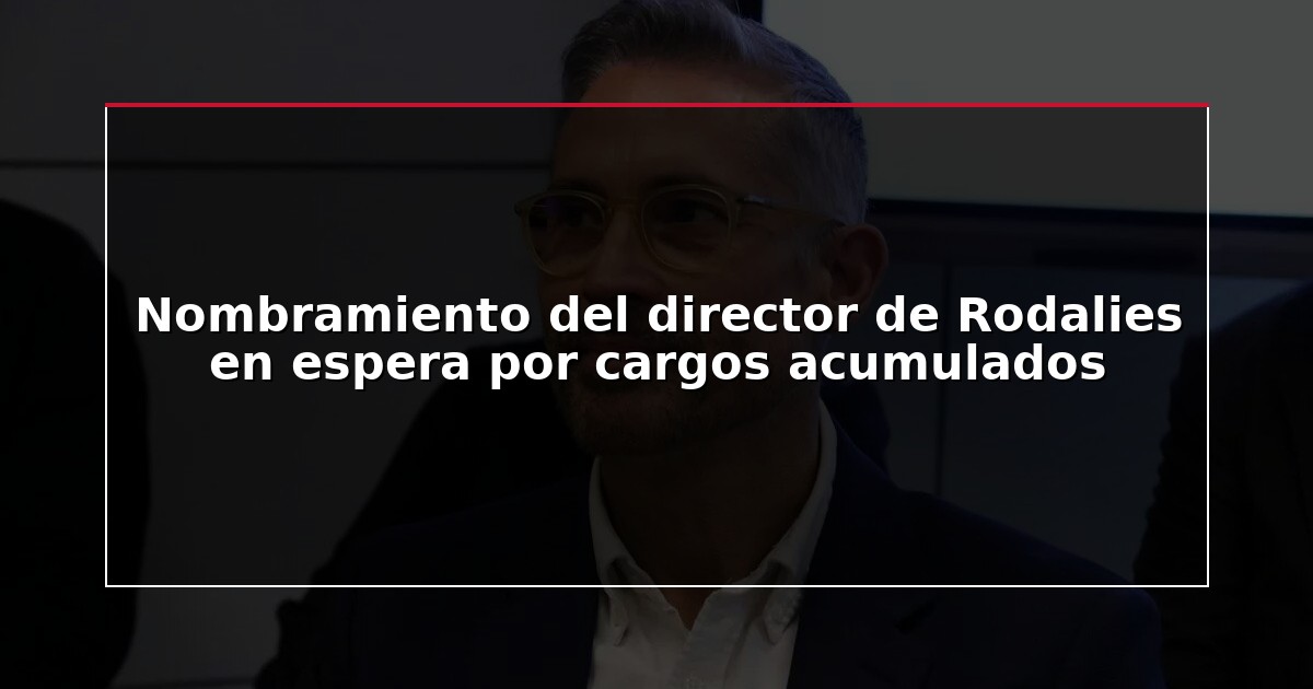 Nombramiento del director de Rodalies en espera por cargos acumulados