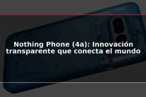 Nothing Phone (4a): Innovación transparente que conecta el mundo