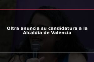 Oltra anuncia su candidatura a la Alcaldía de València