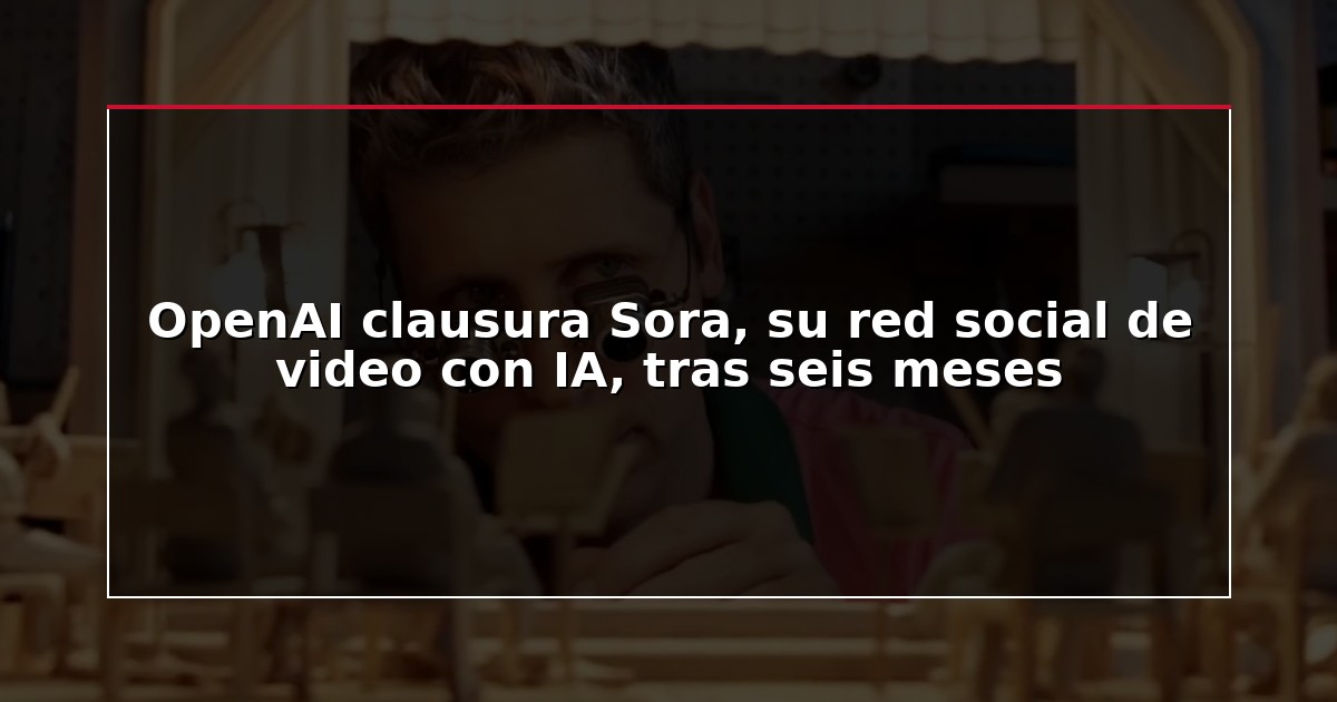 OpenAI clausura Sora, su red social de video con IA, tras seis meses