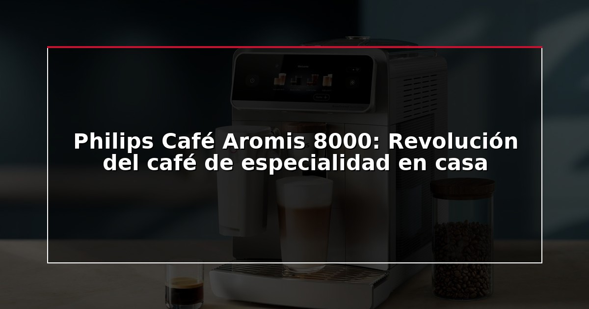 Philips Café Aromis 8000: Revolución del café de especialidad en casa