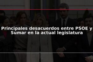Principales desacuerdos entre PSOE y Sumar en la actual legislatura
