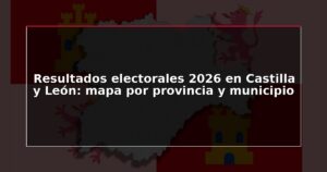Resultados electorales 2026 en Castilla y León: mapa por provincia y ...