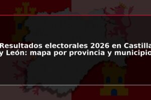 Resultados electorales 2026 en Castilla y León: mapa por provincia y municipio