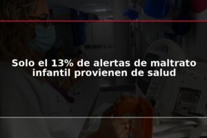 Solo el 13% de alertas de maltrato infantil provienen de salud