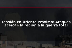 Tensión en Oriente Próximo: Ataques acercan la región a la guerra total