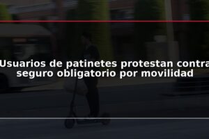 Usuarios de patinetes protestan contra seguro obligatorio por movilidad