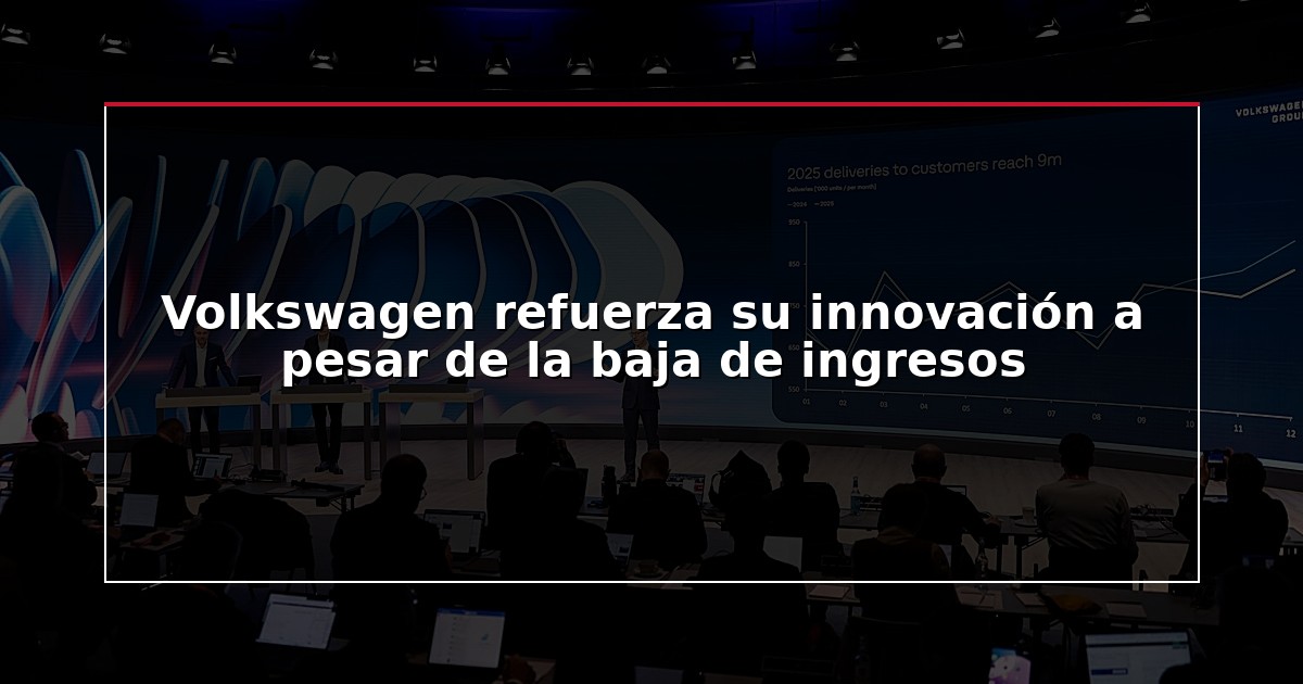 Volkswagen refuerza su innovación a pesar de la baja de ingresos