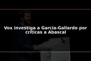 Vox investiga a García-Gallardo por críticas a Abascal