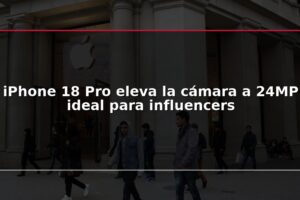 iPhone 18 Pro eleva la cámara a 24MP ideal para influencers