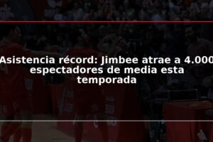 Asistencia récord: Jimbee atrae a 4.000 espectadores de media esta temporada