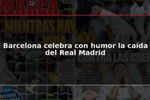 Barcelona celebra con humor la caída del Real Madrid
